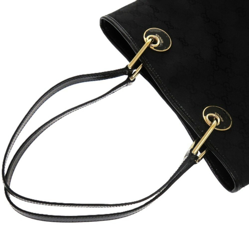 GUCCI Black Leather Tote Bag - Picture 6 of 11